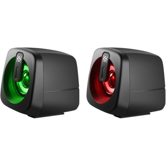 Głośniki komputerowe J1 2.0 6W LED USB czarne 