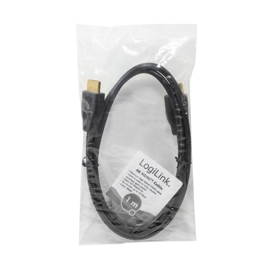Kabel HDMI 4K/60Hz, CCS , czarny, 1m 