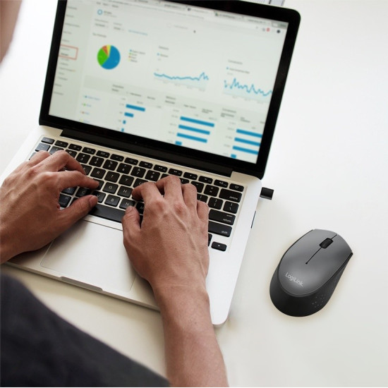 Mysz bezprzewodowa 2.4GHz, USB-C, optyczna 