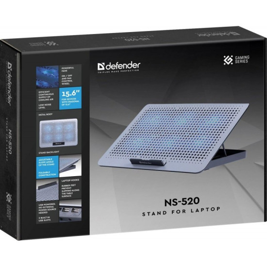 Podstawka chłodząca NS-520 6W 2XUSB RGB