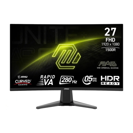 Monitor MAG 276CXF     27 cali LED/FHD/Zakrzywiony/280Hz/Czarny
