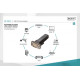 Konwerter/Adapter USB 2.0 do RS232 (DB9) z kablem USB A M/Ż długość 80cm