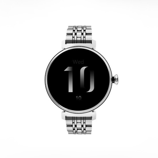 Smartwatch Aura Amoled damski srebrny 