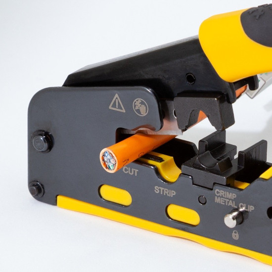Narzędzie zaciskowe do wtyków CAT5/6/6A/7