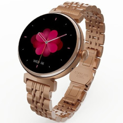 Smartwatch Aura Amoled damski różowo-złoty 