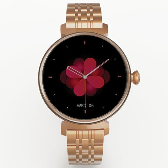 Smartwatch Aura Amoled damski różowo-złoty 