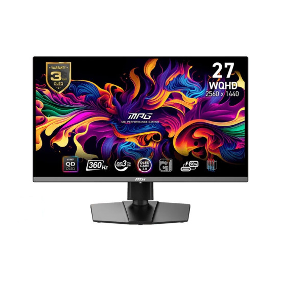 Monitor MPG 271QRX QD-OLED 26.5 cala/LED/WQHD/FLAT/360Hz/Czarny
