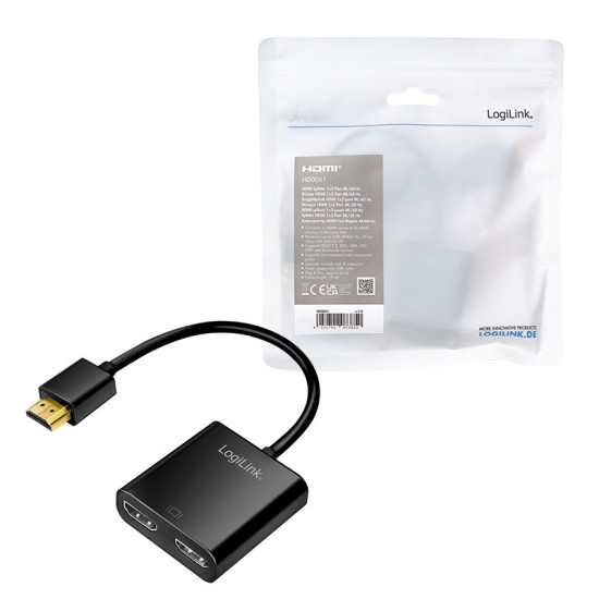 Splitter HDMI, 1x2-Port , 4K/60Hz 
