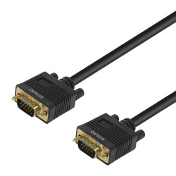 Kabel VGA (M )- VGA (M) ekranowany 2 feryty CL-202