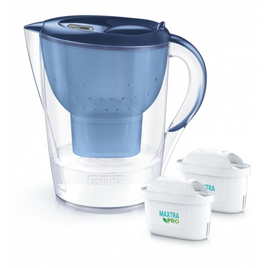 Dzbanek filtrujący 3.5l Marella XL + 2 wkłady filtrujące MAXTRA PRO Pure Performance, niebieski