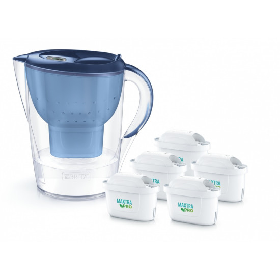 Dzbanek filtrujący 3.5l Marella XL + 5 wkładów filtrujących MAXTRA PRO Pure Performance, niebieski