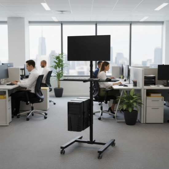 Stand wózek do monitora CPU na kółkach MC-793 