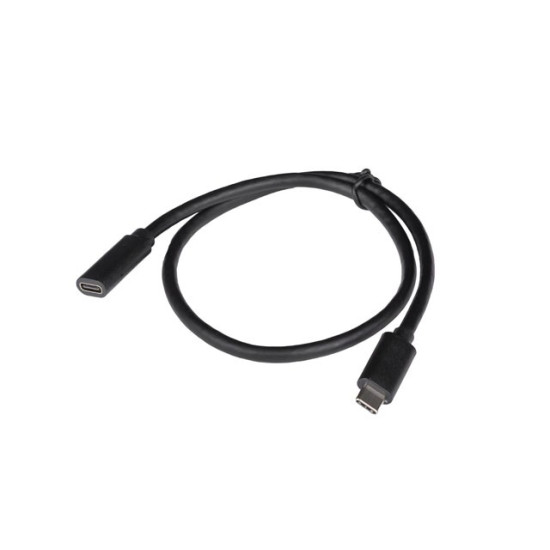Przedłużacz USB-C M/F 3.1 0.5m czarny