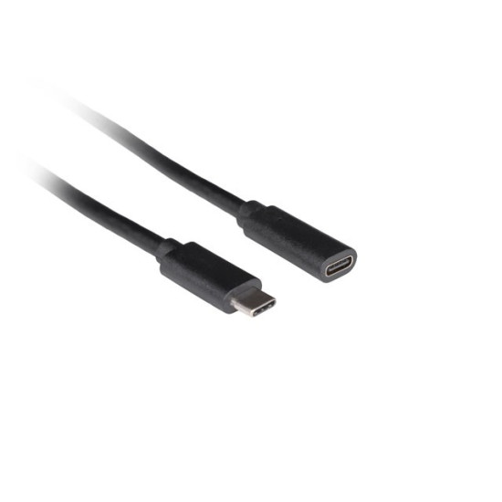 Przedłużacz USB-C M/F 3.1 1.5m czarny