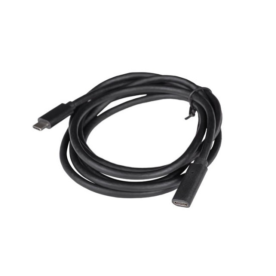 Przedłużacz USB-C M/F 3.1 1.5m czarny