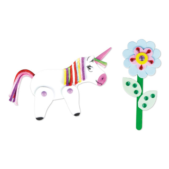 Zestaw Robótki ręczne 800 elementów różowy