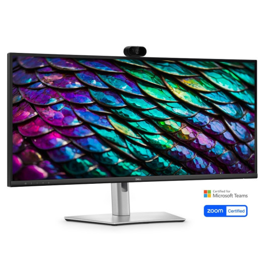 Monitor P3426WEB 34 cale IPS Zakrzywiony WQHD (3440x1440)/21:9/HDMI/DP/4xUSB/2xUSB-C/RJ45/Kamera/Głośniki/3Y