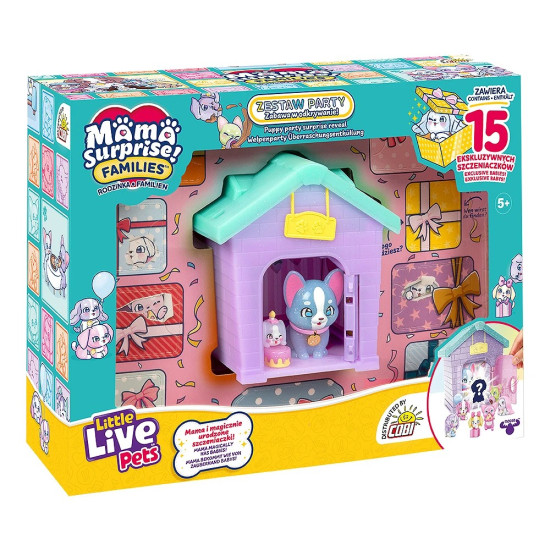Zestaw figurek Little Live Pets - Families Domek mamy party 