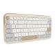 Klawiatura Marshmallow KW100 BT5.0LE/Oat Milk 