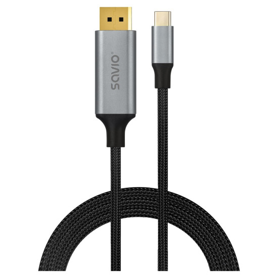 Kabel USB-C do Display Port 8K 60Hz, 2m CL-208