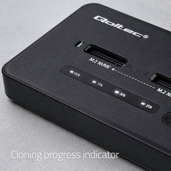Stacja dokujšca dysków SSD M.2 NVMe | PCIe | USB-C | 20Gb/s |    DUAL 2x8TB | klonowanie offline 