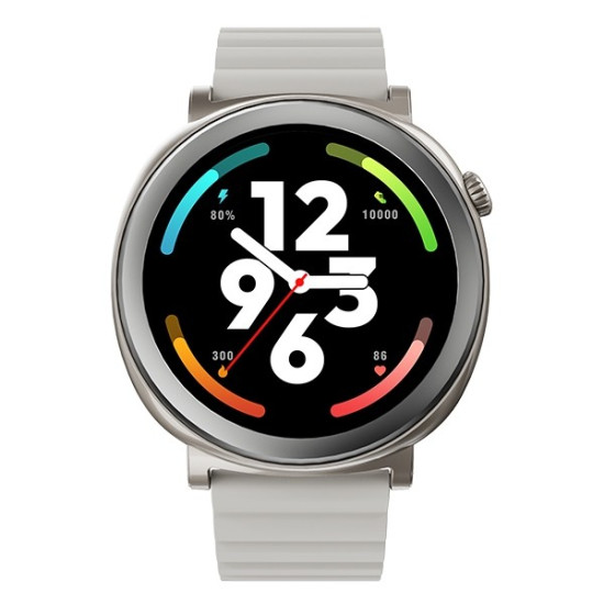 Smartwatch Aurora Amoled rozmowy AI srebrny 