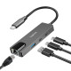 Hub USB 3.2 Gen 1,3port y, z 2.5G Gigabit ethernet