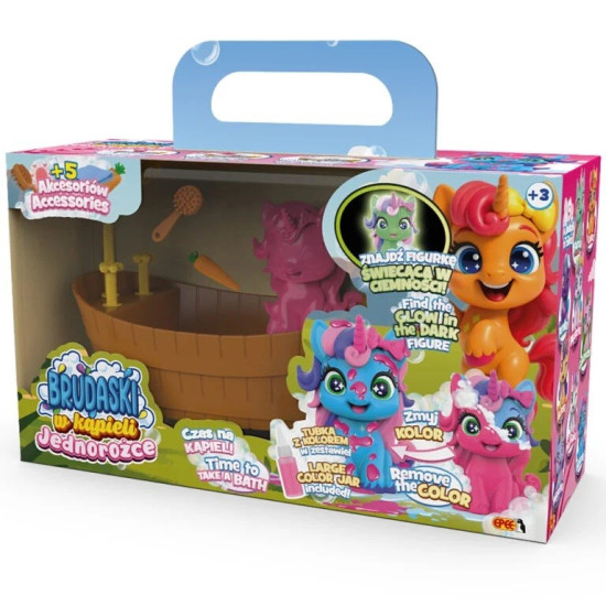 Figurki Brudaski Jednorożce Zestaw Łazienka Blyskotka 