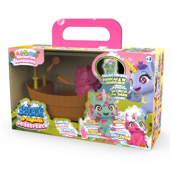 Figurki Brudaski Jednorożce Zestaw Łazienka Cukiereczek 