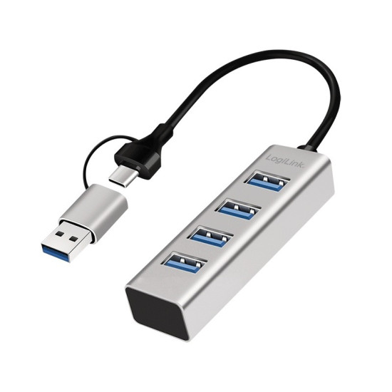 Hub USB3.0 4-porty USB- A 5Gbit/s 