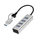 Hub USB3.0 4-porty USB- A 5Gbit/s 