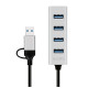 Hub USB3.0 4-porty USB- A 5Gbit/s 