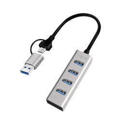 Hub USB3.0 4-porty USB- A 5Gbit/s 