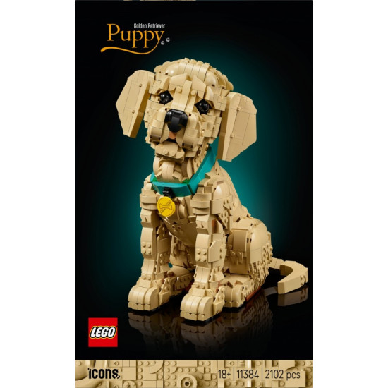 Klocki Icons 11384 Szczeniak golden retriever 