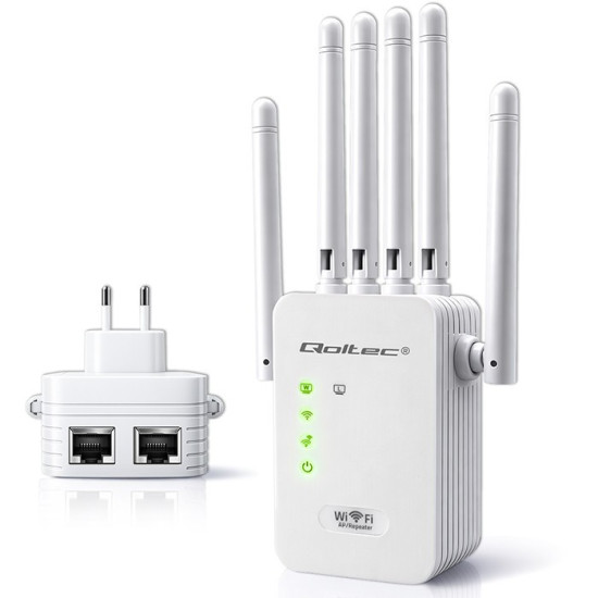 Wzmacniacz sygnału WiFi | Repeater | Access Point | 300Mb/s | 6  anten | 2xRJ45 