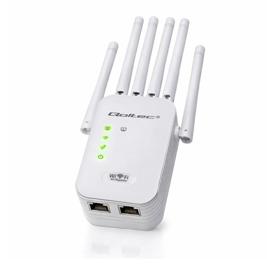 Wzmacniacz sygnału WiFi | Repeater | Access Point | 300Mb/s | 6  anten | 2xRJ45 