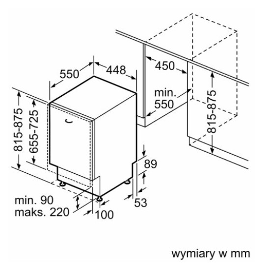 Zmywarka SPV4HKX12E Serie 4 Home Connect