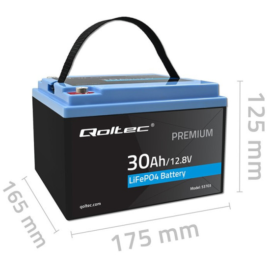 Akumulator LiFePO4 Litowo-Żelazowo-Fosforanowy | 12.8V | 30Ah |  384Wh | BMS 