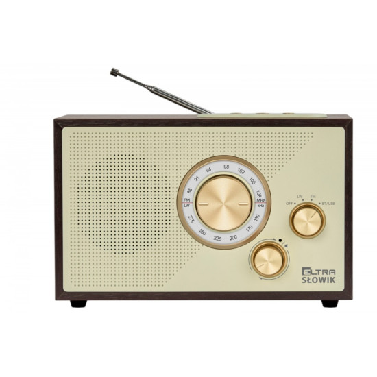 Radio OR SŁOWIK USB/BT ciemny brąz 