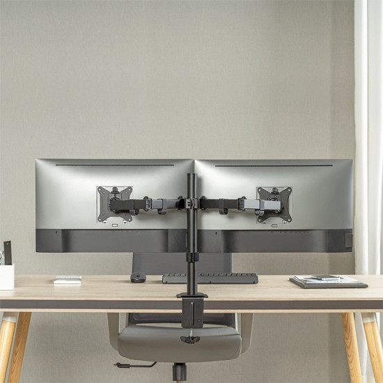 Uchwyt na 2 monitory 17-32 cale, max 2x9kg