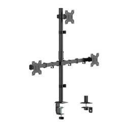 Uchwyt na 3 monitory, 17-27 cale ,max 10kg na ramie 