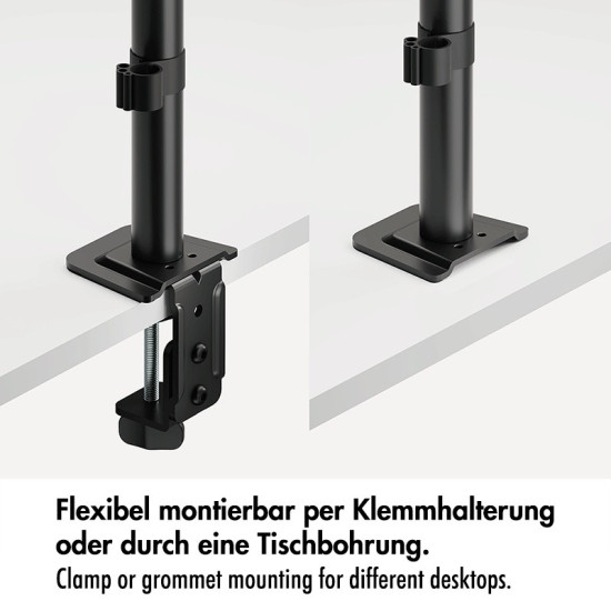 Uchwyt na 3 monitory, 17-27 cale ,max 10kg na ramie 