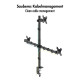 Uchwyt na 3 monitory, 17-27 cale ,max 10kg na ramie 