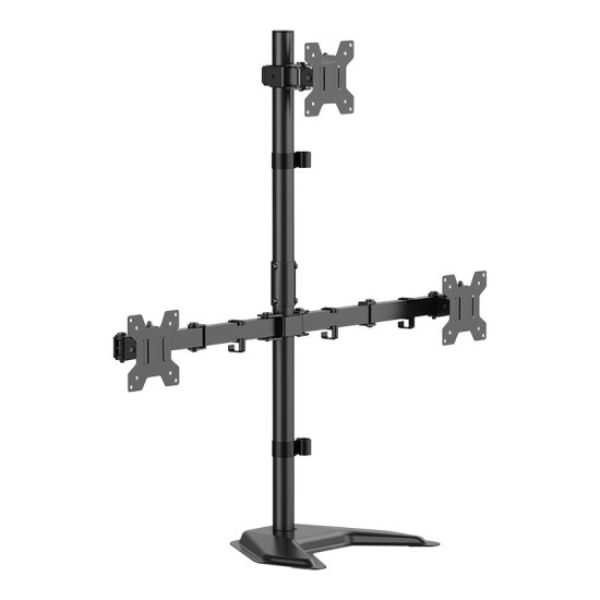 Uchwyt na 3 monitory, 17-32 cale, max 10kg na ramie 