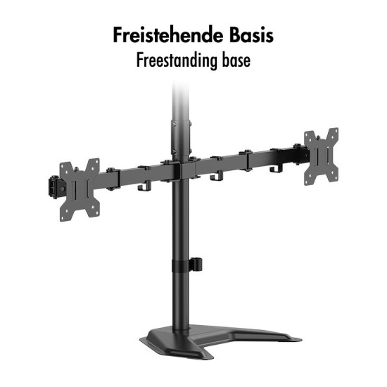 Uchwyt na 3 monitory, 17-32 cale, max 10kg na ramie 