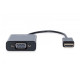 Konwerter/adapter audio-video HDMI do VGA, 1080p FHD, z audio 3.5mm MiniJack