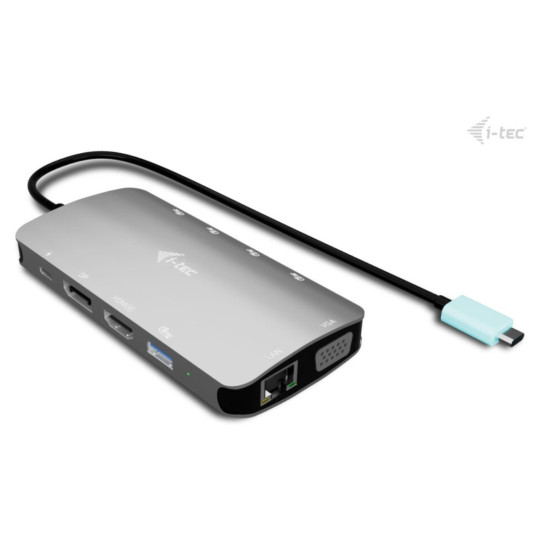 Stacja dokująca USB-C Meatl Nano 3x Display DP HDMI Power Delivery 100 W 