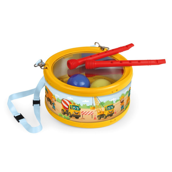 Śmieszny bębenek - Plac budowy 17 cm