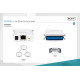 Serwer wydruku Fast Ethernet 1-port 1xLPT, 1xRJ-45