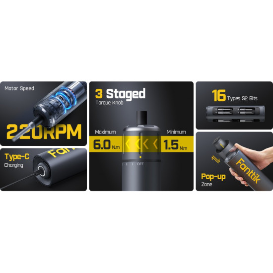 Wkrętak akumulatorowy S1 Pro